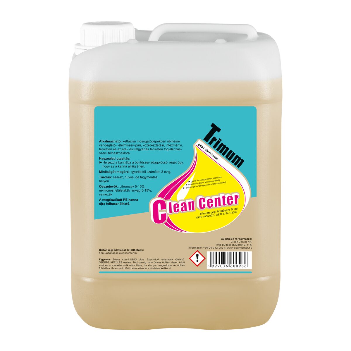 Trimum gépi öblítőszer 5 liter