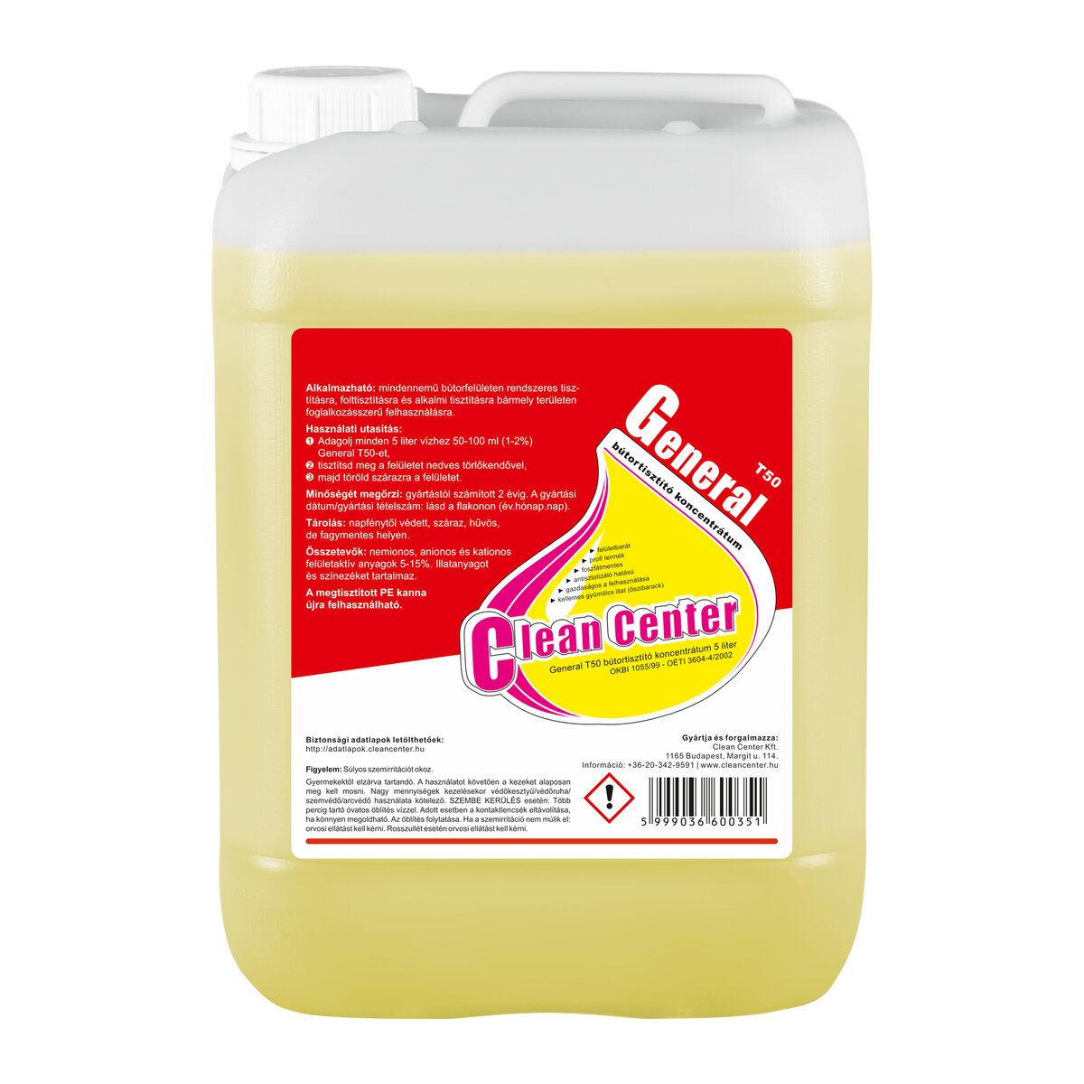General T50 bútortisztító koncentrátum 5 liter