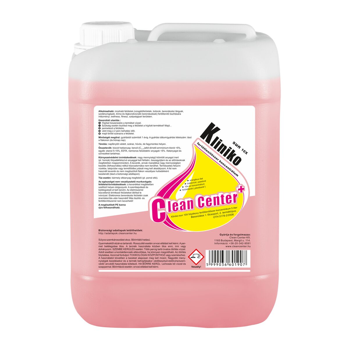 Kliniko-sun 10x fertőtlenítőszer koncentrátum 5 liter