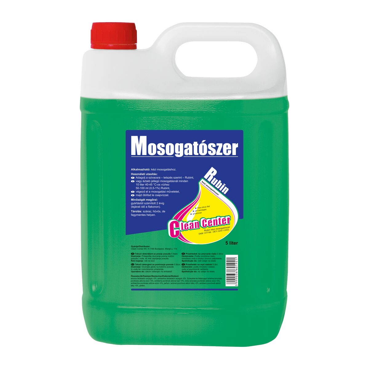 Rubin kézi mosogatószer 5 liter
