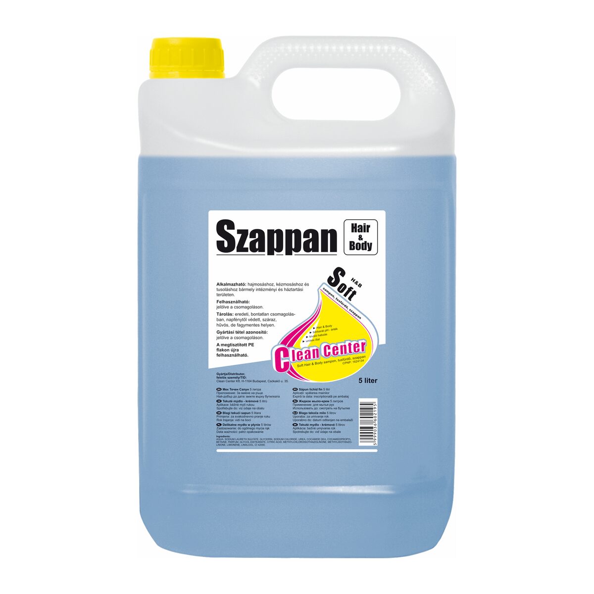 Soft hair&body sampon, tusfürdő szappan 5 liter