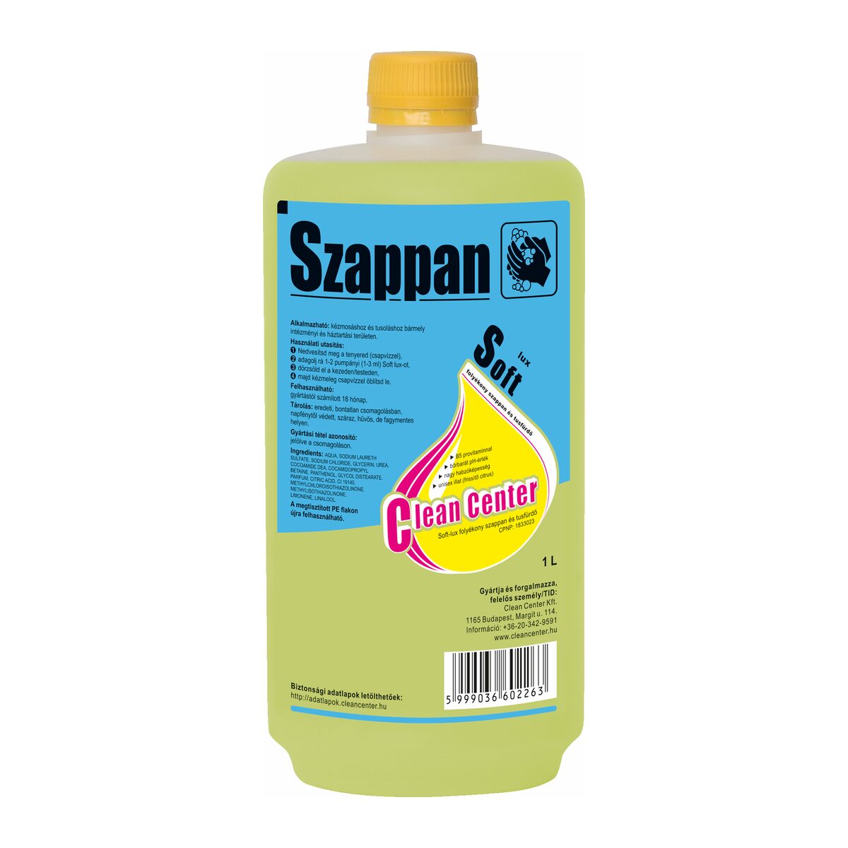 Soft-lux folyékony szappan és tusfürdő 1 liter