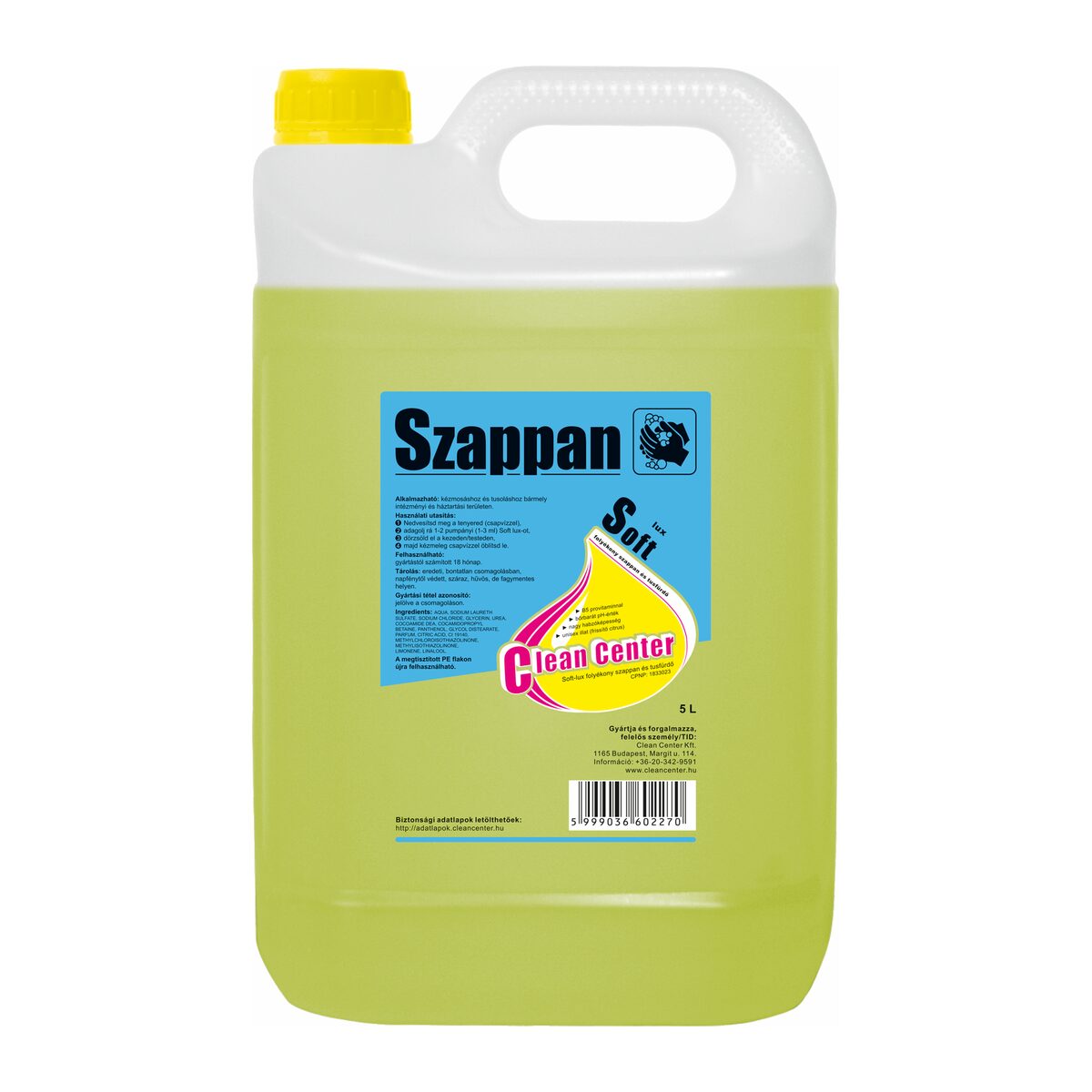 Soft-lux folyékony szappan és tusfürdő 5 liter