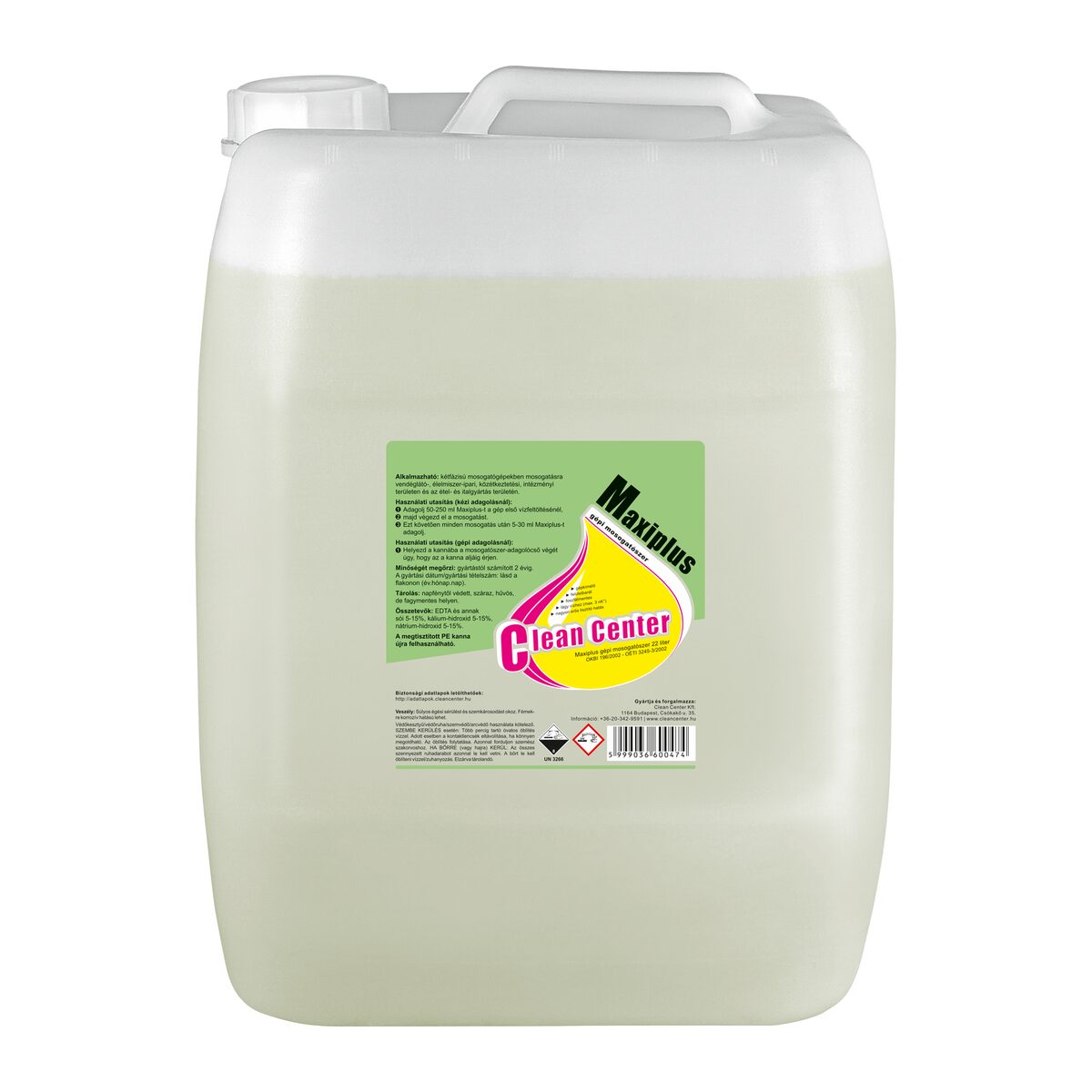 Maxiplus gépi mosogatószer 22 liter (26kg)