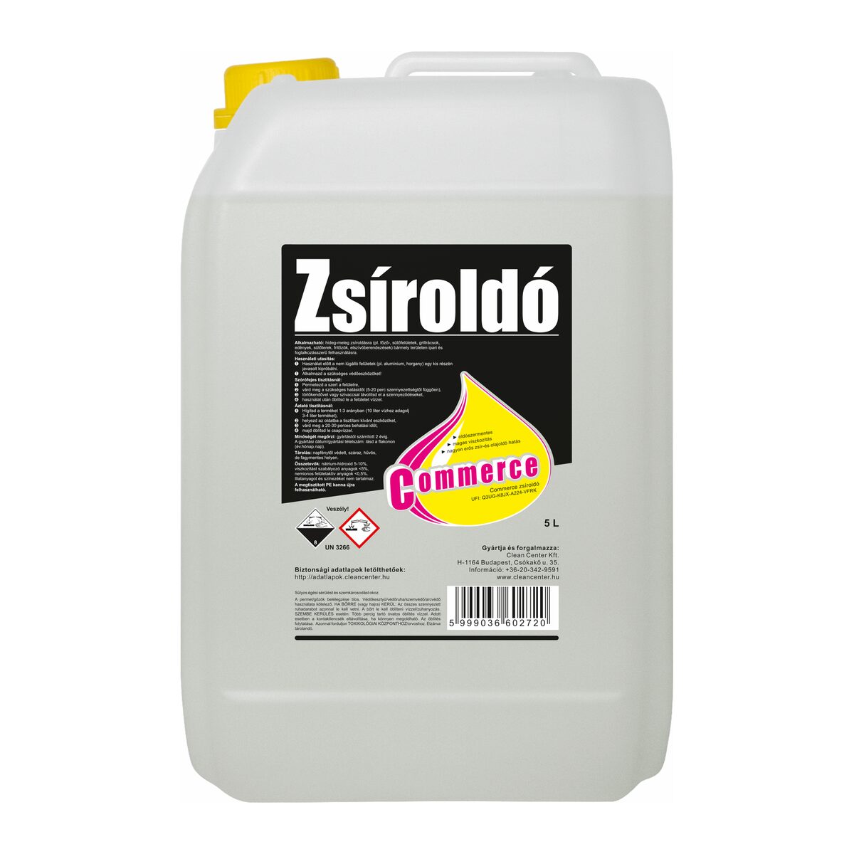 Commerce zsíroldó 5 liter