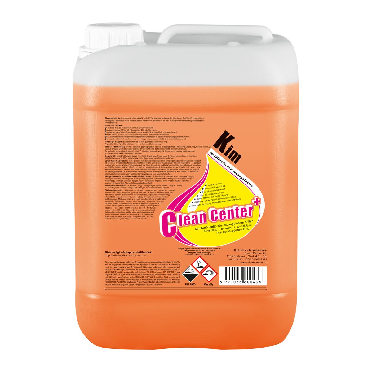 Kim fertőtlenítő kézi mosogatószer 5 liter