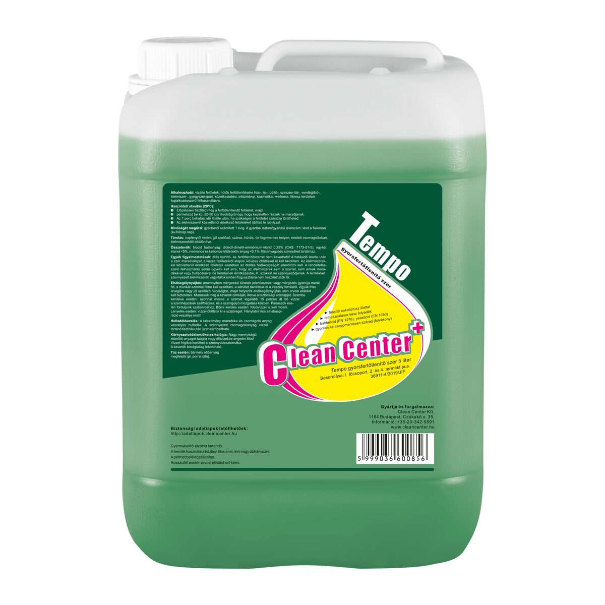 Tempo gyorsfertőtlenítő szer 5 liter