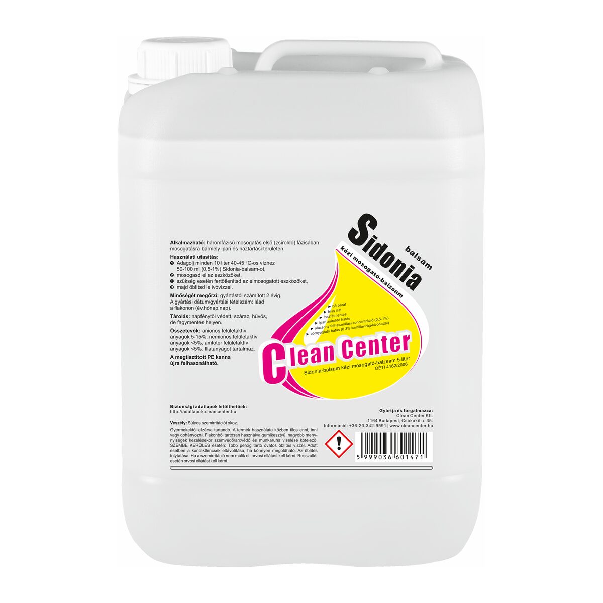 Sidonia-balsam kézi mosogató-balzsam 5 liter