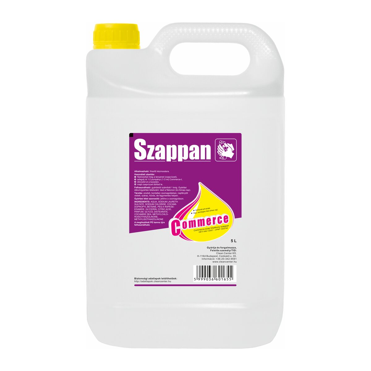 Commerce frissítő folyékony szappan 5 liter